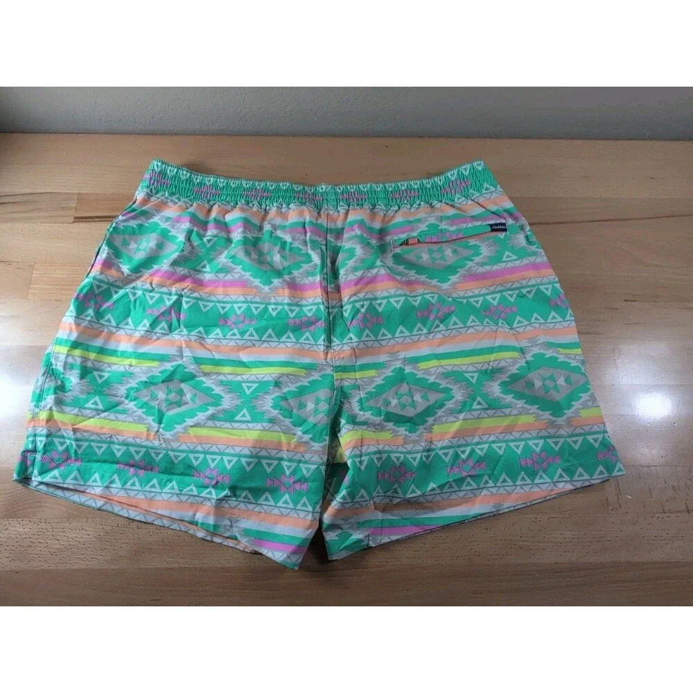 Chubbies Swim Trunks Men 2XL Aztec Retro Geometric Print Lined